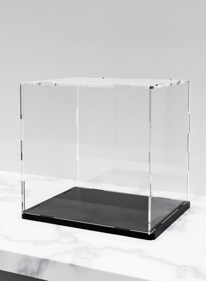 WANLIAN Clear Acrylic Display Case Assemble Countertop Box Cube Organizer Stand Dustproof Protection Showcase for Action Figures Toys Collectibles (9.8 x 5.9 x7 inch; 25 x15 x18 cm) - Image 1