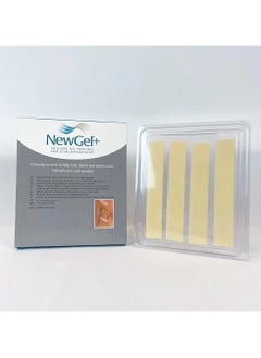 NewGel+ شرائح سيليكون لإزالة الندبات - بيج 4 قطع 2.5×15.2 سم  - Image 4