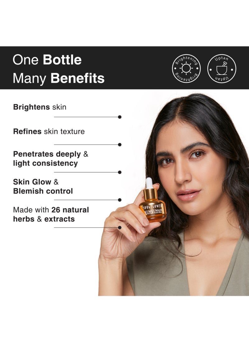 Soulflower Kumkumadi Night Beauty Elixir - 100% Pure, Organic And Natural Tailam Face Serum With Saffron And Almond For Skin Moisturizing, Pigmentation  - Image 4