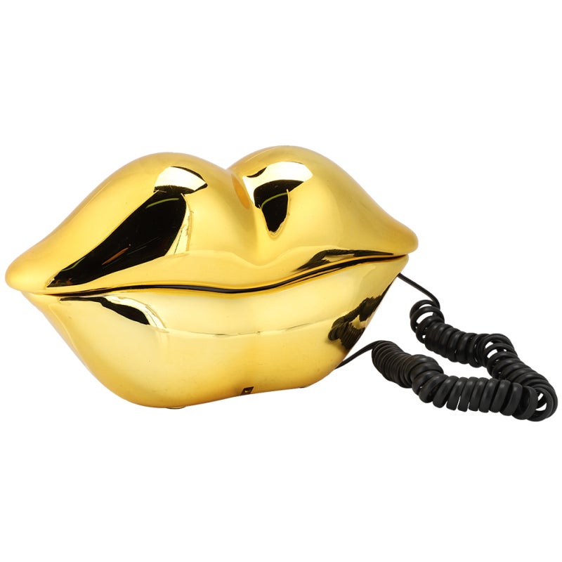 Gold Desk Telephone Clear Sound Quality Home Phone - Fashionable Novel Style Office Telephone for Home Decoration - Image 2