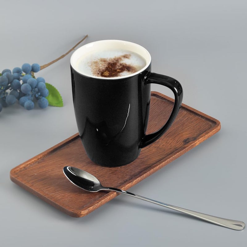homEdge Porcelain Mug Set, 16 Ounces Cup for Tea, Latte, Mocha, Hot Chocolate, Set of 6, Assorted Color - Image 2