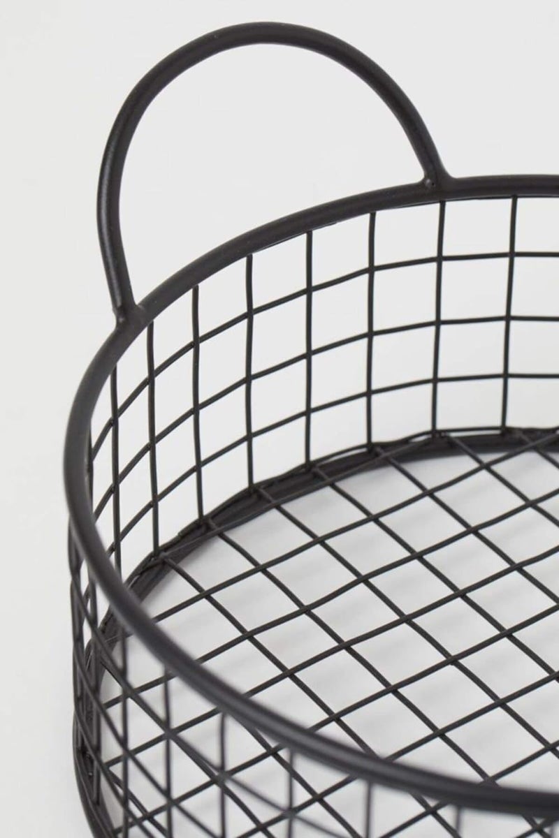 INDIDECOR INDIDECOR 567846 Metal Bread Basket Decorative Bread basketBread Storagetoast rackToast rack Black  - Image 4