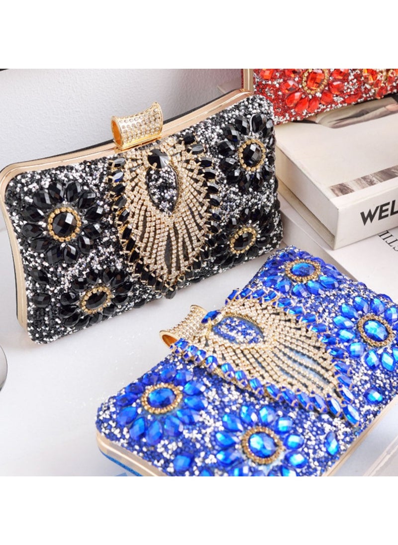 Miluraining - Women Clutch Bag Evening Bag Purse with rhinestone diamond decoration decoration Small Crossbody Bag Handbag Shoulder Bag Satchel Bags Suitable for Party Prom Wedding - Image 1