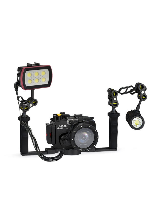 ضفادع البحر ضفدع البحر خط الألياف البصرية L-نوع احترافي للتصوير تحت الماء كاميرا الغوص مقاومة للماء غلاف فلاش فلاش خط اللون: OR-2 - Image 3