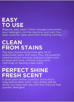 Super Brite Super Brite High Foam Powder Detergent, Enhanced Effective Formula, Sensitive, Gentle on skin, tough on stains (10kg)  - Image 4