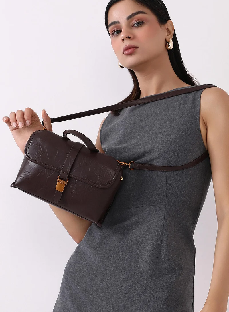 Haute Sauce  Flap Buckle Satchel  | Best Price UAE