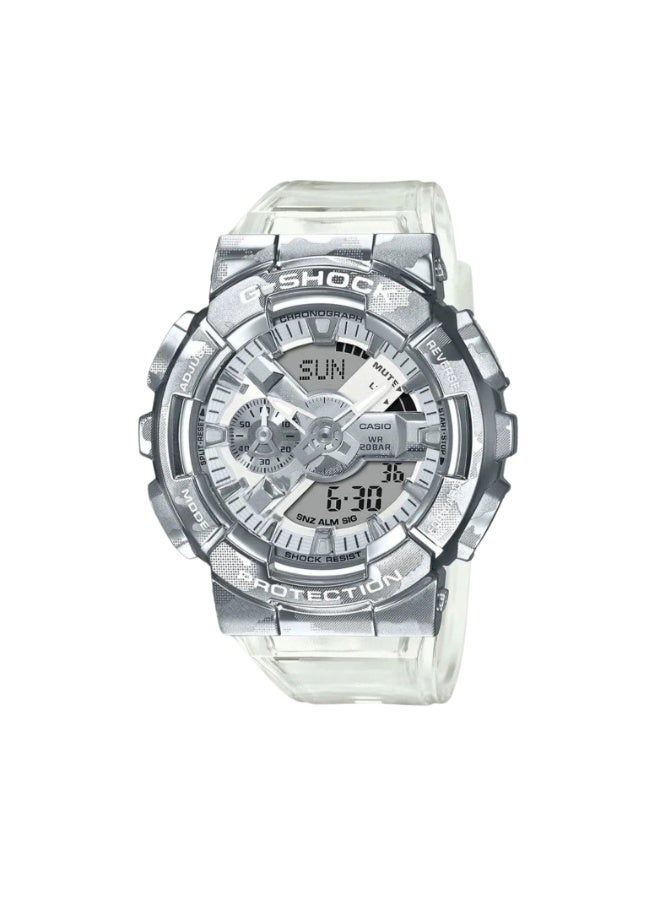 كاسيو ساعة كاسيو جي شوك GM-110SCM-1ADR انالوج رقمي اطار معدني مقاومة للصدمات مقاومة ماء 200 متر اضاءة خلفية LED توقيت عالمي ستوب ووتش مؤقت عد تنازلي منبهات تقويم تلقائي - Image 1