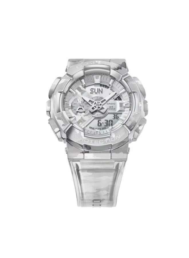 كاسيو ساعة كاسيو جي شوك GM-110SCM-1ADR انالوج رقمي اطار معدني مقاومة للصدمات مقاومة ماء 200 متر اضاءة خلفية LED توقيت عالمي ستوب ووتش مؤقت عد تنازلي منبهات تقويم تلقائي - Image 2