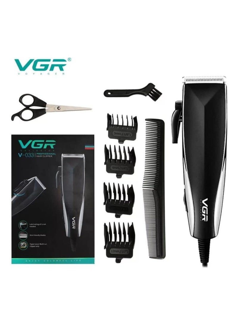 ماركة غير محددة - ماكينة حلاقة VGR V-033 السلكية بأمشاط 3,6,9,12 مللى لحلاقة الشعر بموتور نحاس هادئ جداً - Image 1