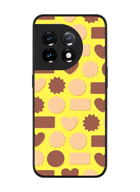 Rugged Black edge case for OnePlus 11R 5G / OnePlus Ace 2 Slim fit Soft Case Flexible Rubber Edges Anti Drop TPU Gel Thin Cover - Hearty Biscuits