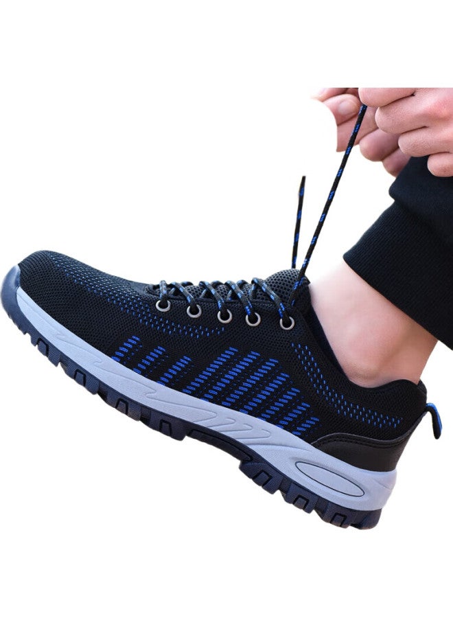 Blue Gull Shield Blue Owl Shield Safety Shoes For Men, Summer Breathable, Odor-Resistant, Steel Toe Cap, Puncture-Resistant, Wear-Resistant, Safety Work Functional Shoes D9103 Size 42 - Image 3