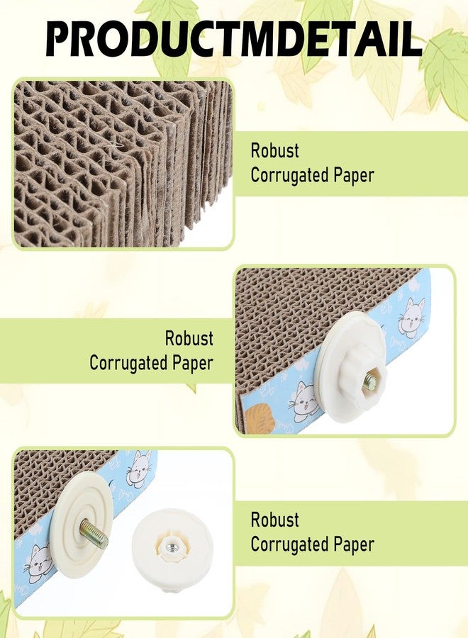 COMNICO 2 PCS Bird Chew Toy Parrot Cage Perch Cardboard Platform Bird Paw Grinding Stand for Cage Birds Resting Platform Stand Parrot Playground Exercise Toys ParakeetsCage Accessories - Image 2