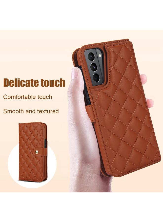 S-TOP Case For Samsung Galaxy S22+ 5G Crossbody Multifunction Rhombic Leather Phone Case - Image 3