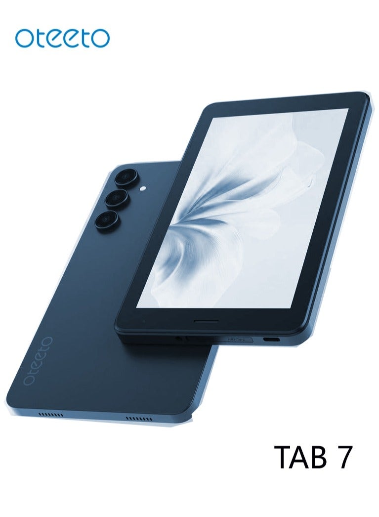 Oteeto TAB 7 7-Inch Display Android Tablet With 8GB RAM + 256GB ROM 3500mAh Battery Keyboard & Mouse - Blue - Image 1
