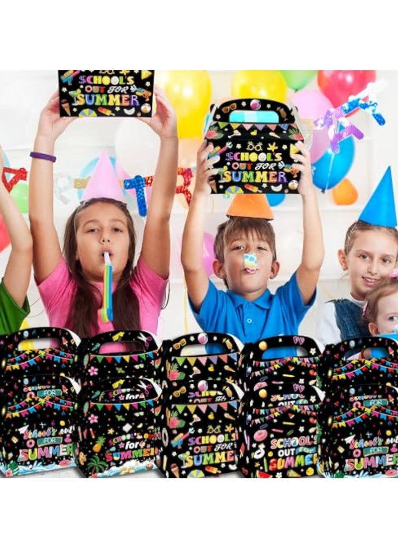 KASTWAVE 24 Pack School's out for the Summer Party Favor Treat Boxes, Summer Party Favor Bags, Back to School Party Favor Boxes, End of School Year Party Goodie Candy Treat Present Box Recycled Party Favor Box - Image 3