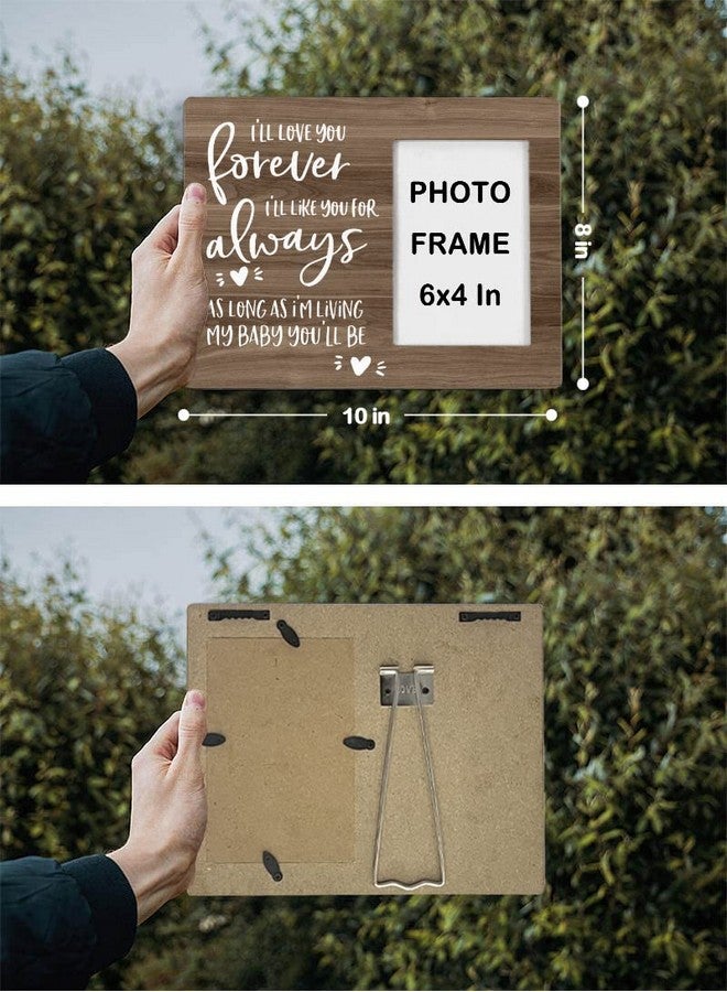 FONDCANYON 'I'll Love You Forever' & 'I'll Like You For Always' Picture Frame - Family & Couple Picture Frames, New Baby & Newborn Baby Shower Gifts (4x6 Inch Photo) - Image 5