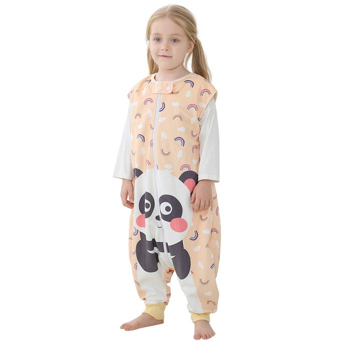 TODDLER SLEEPING SACK WITH FEET NEWBORN INFANT SLEEVELESS SLEEPING BAG 2WAY ZIPPER BABY WEARABLE BLANKET FOR WALKERSPANDA13T