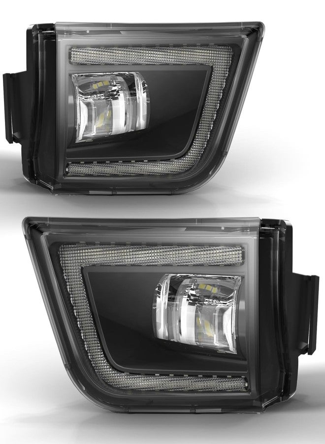 SINYATO INDUST مصابيح ضباب LED من SINYATO INDUST مناسبة لسيارة تويوتا 4Runner موديلات 2003 و2004 و2005، طقم استبدال مصابيح الضباب الأمامية (مصابيح ضباب LED مع مصابيح نهارية) - Image 2