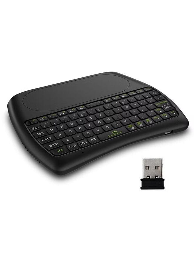 HuHa Wireless Colorful Led Backlight Handheld Remote Control For Android-Smart Tv Pc Notebook Laptop 15.5 X 2.8 X 11.5Cm Black 