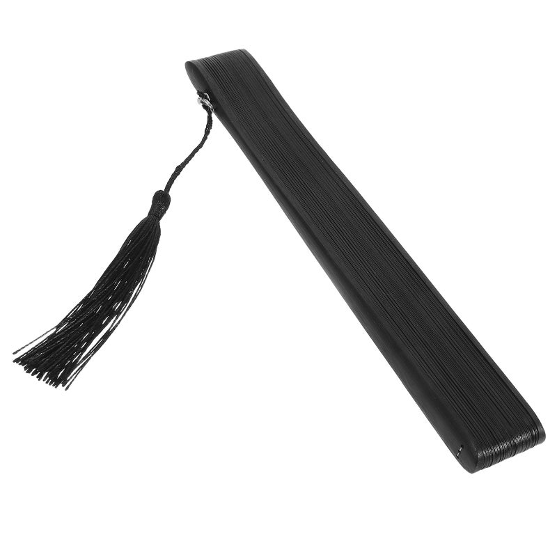 Bamboo Foldable Hand Fan: Traditional Chinese Bridal Fan For Summer Travel Weddings With Black Color And Cooling Function 1Pack - Image 5