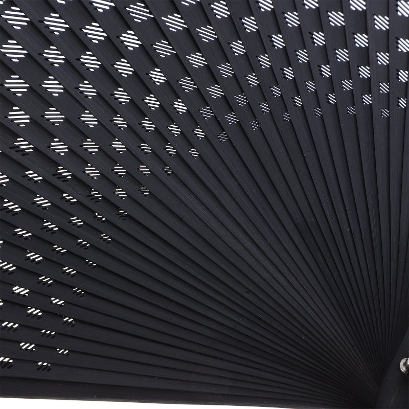 Bamboo Foldable Hand Fan: Traditional Chinese Bridal Fan For Summer Travel Weddings With Black Color And Cooling Function 1Pack - Image 3
