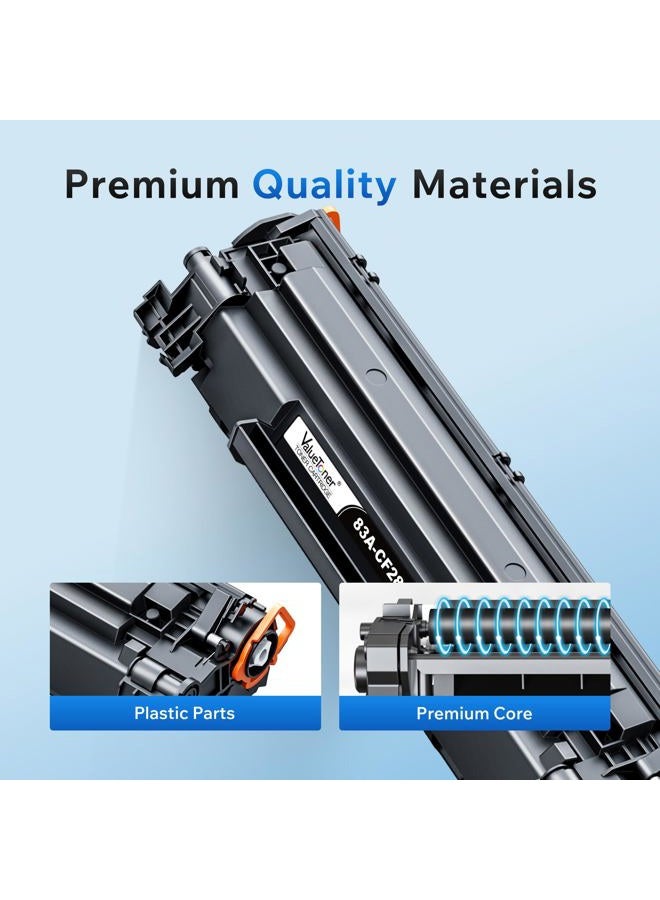Valuetoner خراطيش حبر متوافقة بديلة لـ HP 83A CF283A للاستخدام مع طابعة Laserjet Pro MFP M125nw MFP M201dw MFP M225dw MFP M125a M201n M127fn M127fw M225dn (2 أسود) - Image 5