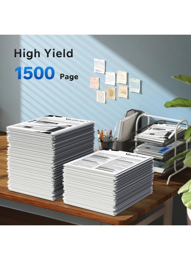 Valuetoner خراطيش حبر متوافقة بديلة لـ HP 83A CF283A للاستخدام مع طابعة Laserjet Pro MFP M125nw MFP M201dw MFP M225dw MFP M125a M201n M127fn M127fw M225dn (2 أسود) - Image 3