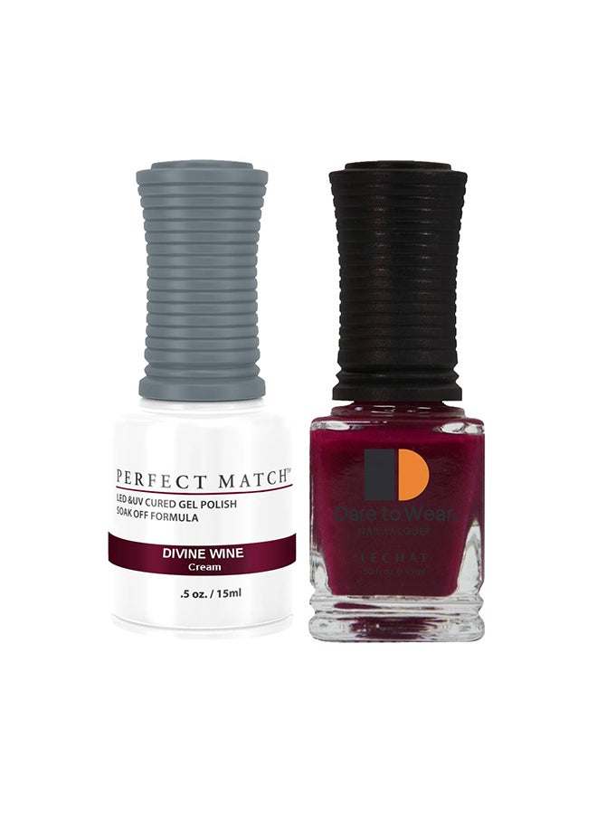 Lechat Soak Off Gel Nail Polish UV LED Gel Polish Divine Wine PMS185