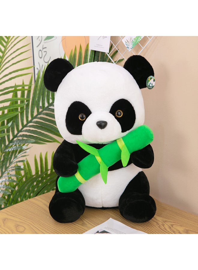 Simulation Shake Tone Without Hair Panda Bamboo Mini Souvenir Doll Plush Toy Girlfriend Birthday Gift-Specifications:25cm-Color:Bamboo Leaf Panda - Image 1