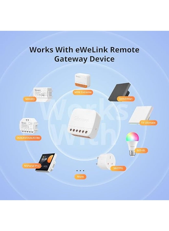 سونوف SONOFF S-Mate2 مفتاح ذكي رفيق، وحدة DIY لأتمتة المنزل الذكي، متوافق مع بوابة eWeLink-Remote M5/MiniR4 - Image 3