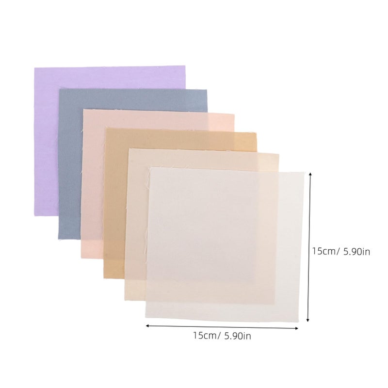 12 Pcs Natural Cotton Fabric Squares Plain Weave DIY Embroidery Craft Cloth Blocks - Image 3