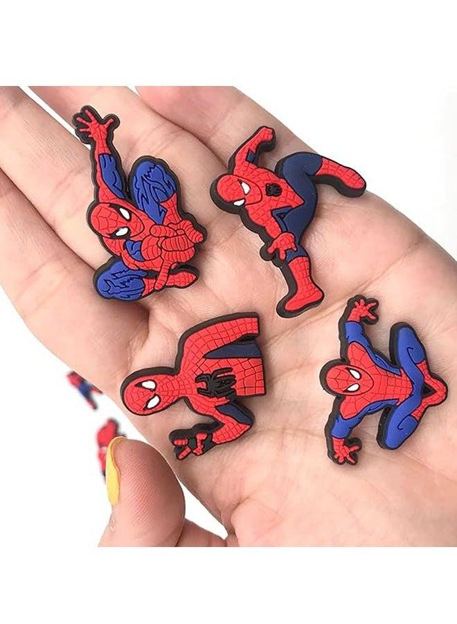 13 قطعة من الأحذية الساحرة Spider-Man Croc Charms لتزيين سوار المعصم وإكسسوارات سوار المعصم ودبابيس السدادة لتزيين الأطفال والبنات والمراهقين وهدايا الحفلات الساحرة لتزيين الحفلات - Image 4