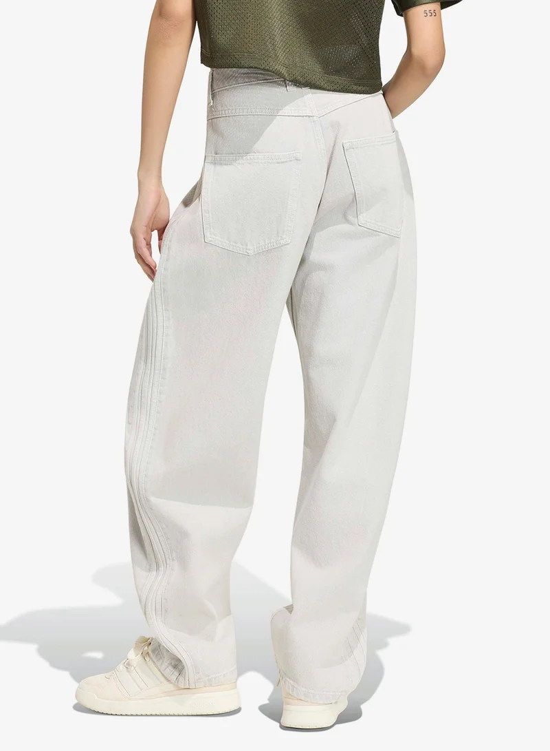 Adidas Originals High Rise Barrel Denim Pants