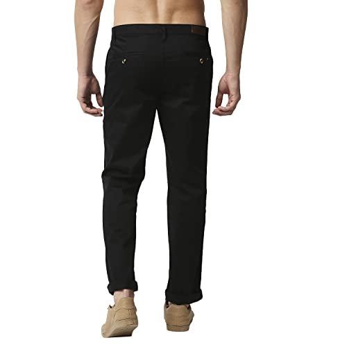 Thomas Scott Men Millennium Slim Fit Chino Pants Black - Image 4