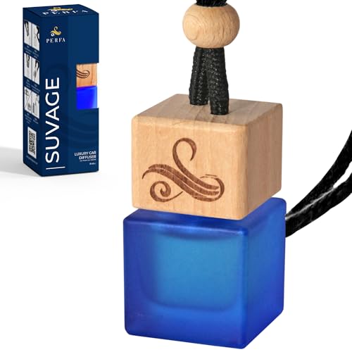 Perfa Savage Car Air Freshener for Men | Perfume Style Freshener with Sauvage Fragrance | Strong Freshener with Odour Eliminating Technology with Vent Clip | Car Air Freshener by Perfa - Image 1