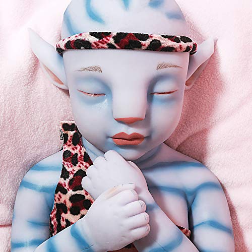 Vollence 20 inch Avatar Eye Closed Silicone Reborn Baby Doll  Boy - Image 5