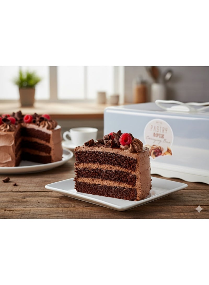 كلوكس صحن كيك بلاستيك بغطاء شكل فراشة - Image 3