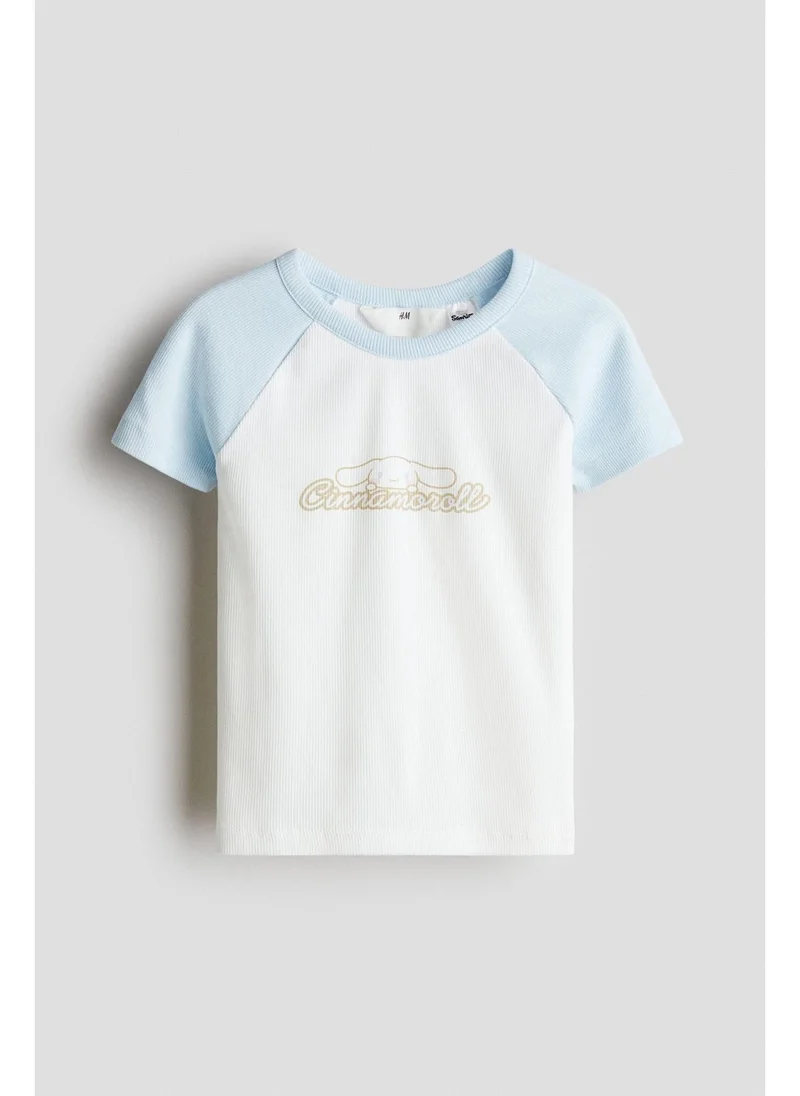 H&M Printed jersey top