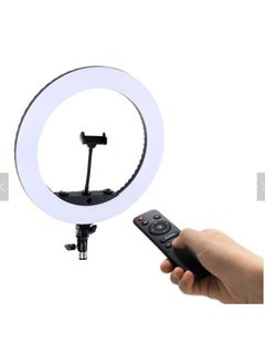 HQ HQ 14N Ring Light Kit with Tripod Stand and Accessories, 18 inches, 55 Watts, 3200K-6000K Adjustable Color Temperature, Phone Holder Included  - Image 1