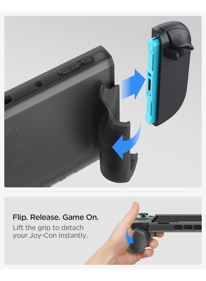 Spigen Ultra Hybrid Nintendo Switch 2 Case (2025) Dockable Cover with Detachable Joy-Con - Frost Black - Image 3
