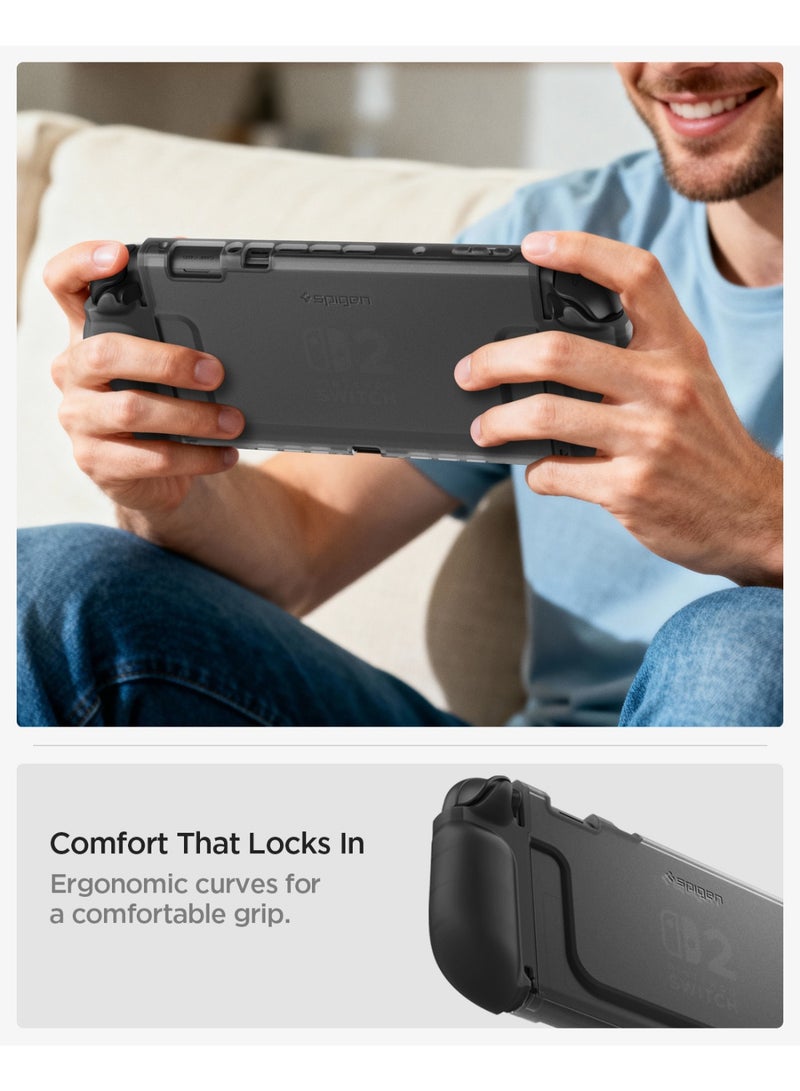 Spigen Ultra Hybrid Nintendo Switch 2 Case (2025) Dockable Cover with Detachable Joy-Con - Frost Black - Image 4