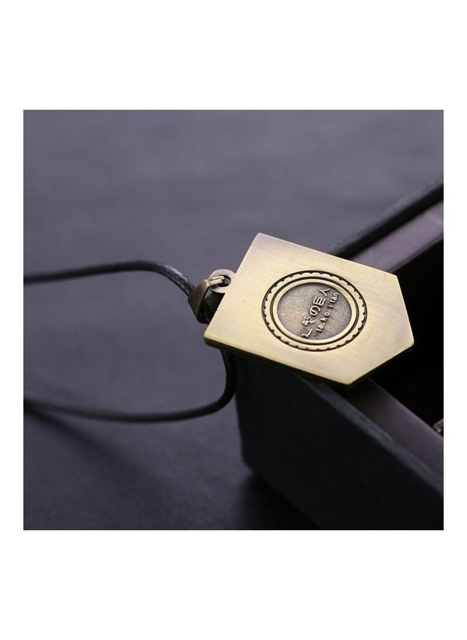 NIBEMINENT "Wall Sina" Printed Pendant Necklace Novel Cartoon Comics Design  - Image 2