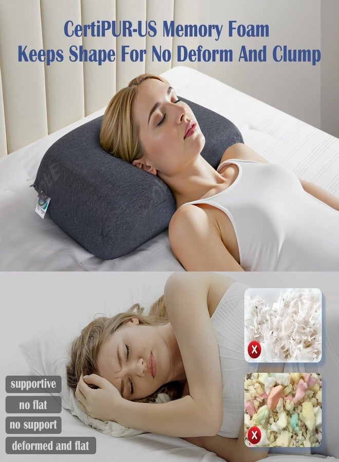 Lofe Adjustable Memory Foam Pillow - Combined Thin Plilow to Adjust Softness/Support, 10 Heights of Adjustable Pillow for Neck Pain Relief, CertiPUR-US Memory Foam Plilow for Stomach/Side/Back Sleeper - Image 5