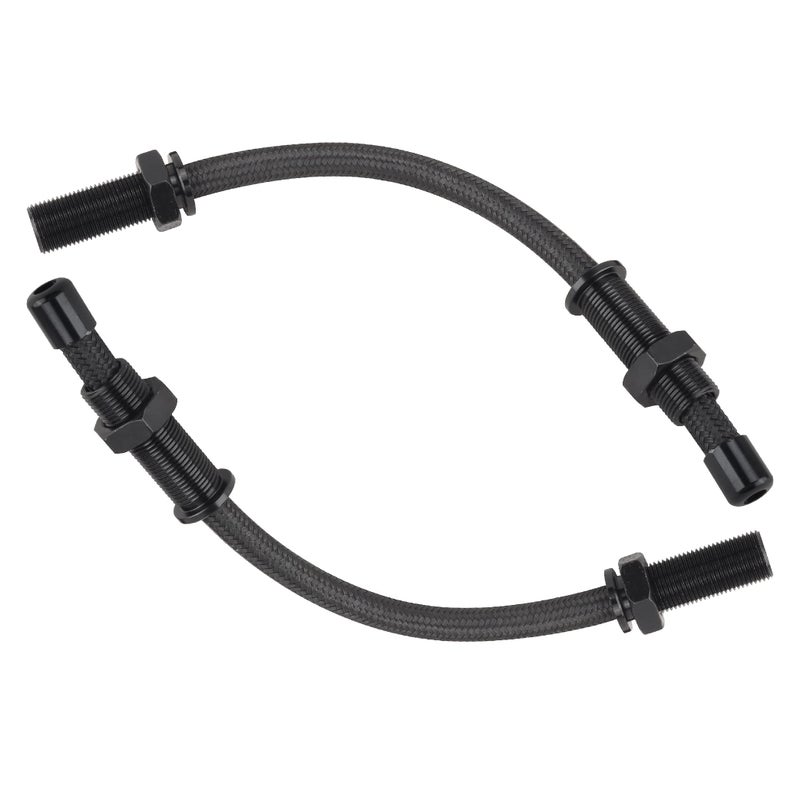 BATONECO 12" Stainless Steel Door Loom Pair Compatible with Car Hot Rods Street Rod Truck, Black