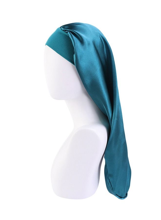 Long Satin Bonnet Sleep Cap, Soft Elastic Band Night Extra Large Wide Caps, Comfortable Long Hair Care Hat Night Cap - Image 4