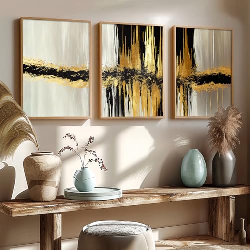 kotart Painting for Wall Decoration - Modern Art Wall Decor Framed Painting for Living Room Bedroom - Framed Wall Posters/Paintings with Frame Set of 3 (Art 5, 10x13 inch) - Image 5