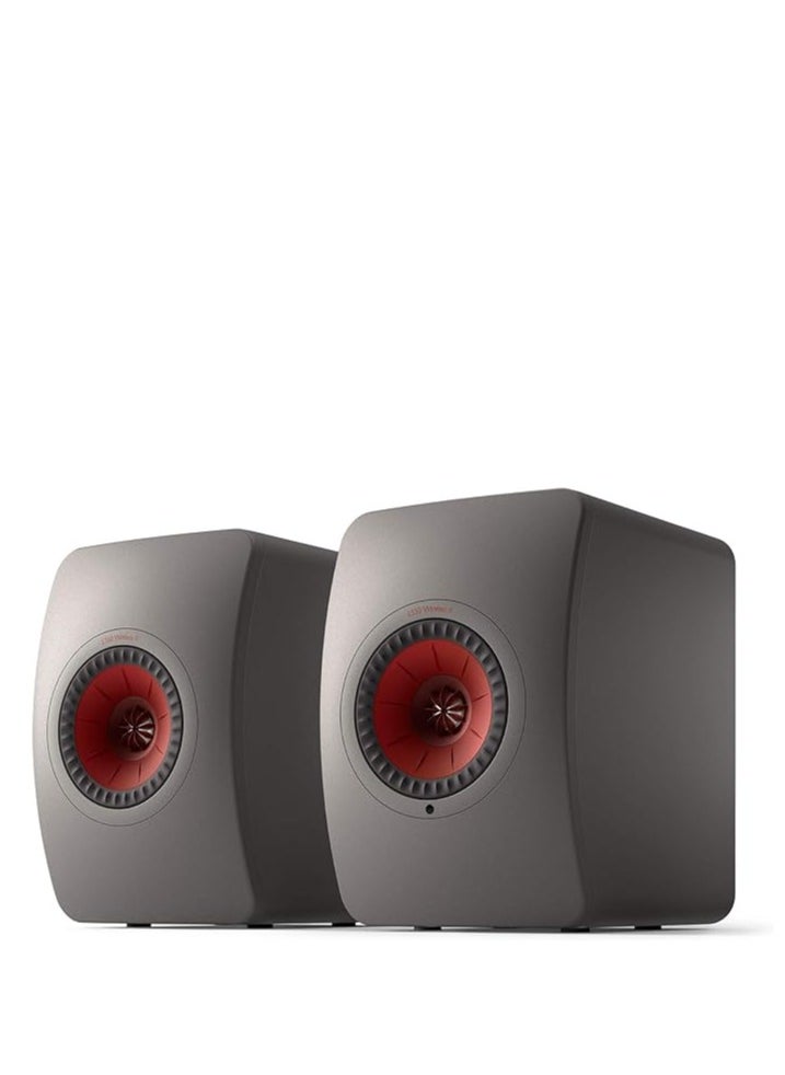 Kef - KEF LS50 Wireless II - Active wireless stereo speaker system | HDMI | Airplay 2 | Bluetooth | Spotify | Titanium Grey - Image 1