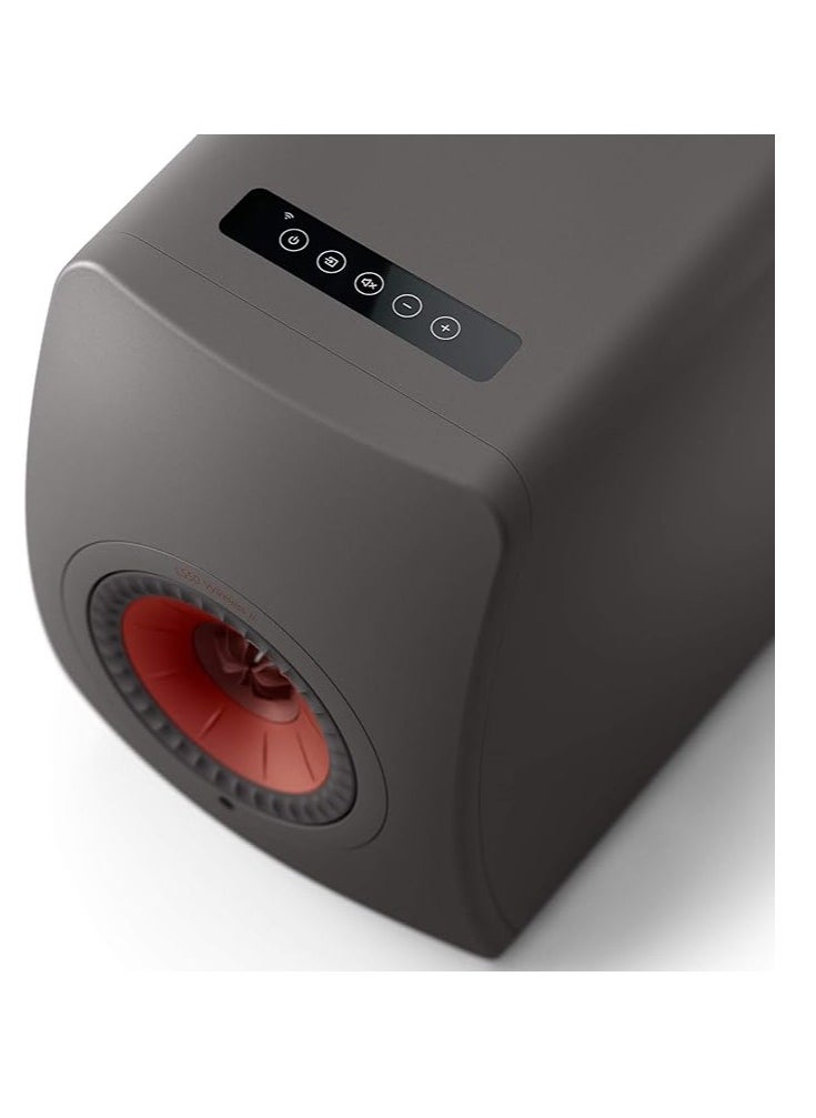 Kef - KEF LS50 Wireless II - Active wireless stereo speaker system | HDMI | Airplay 2 | Bluetooth | Spotify | Titanium Grey - Image 1