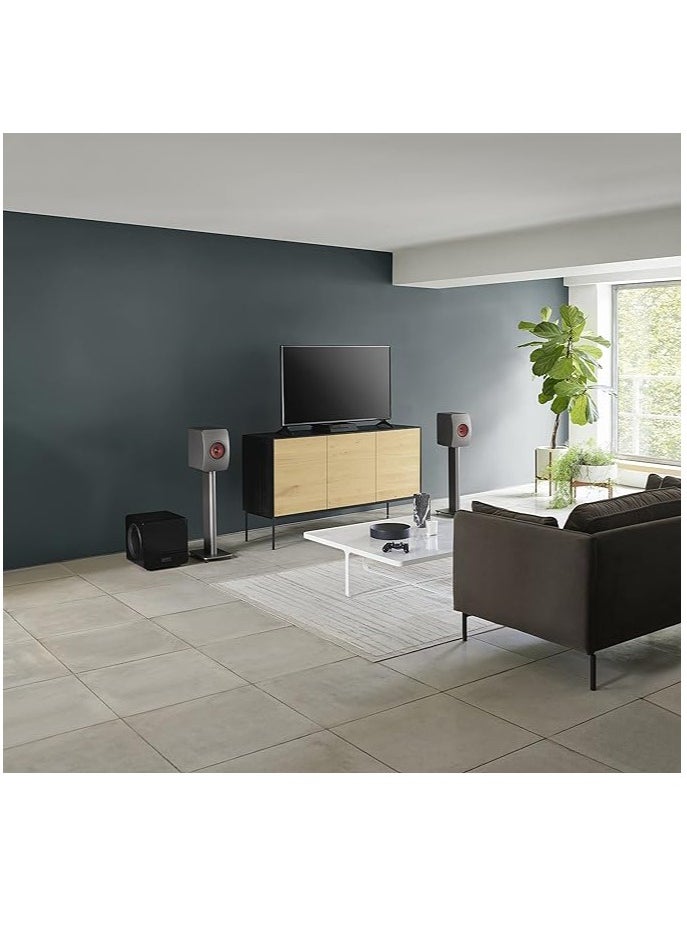 Kef - KEF LS50 Wireless II - Active wireless stereo speaker system | HDMI | Airplay 2 | Bluetooth | Spotify | Titanium Grey - Image 1