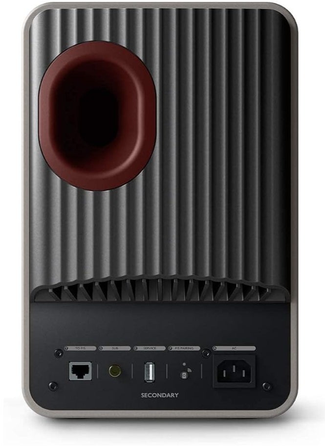 Kef - KEF LS50 Wireless II - Active wireless stereo speaker system | HDMI | Airplay 2 | Bluetooth | Spotify | Titanium Grey - Image 1